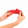 Kink - Bracelets Avec Double Ligne De Clous Réglables Rouge